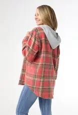 Quinn Hooded Plaid Shacket