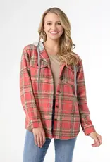 Quinn Hooded Plaid Shacket