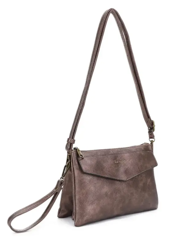 Lexi 3318 Cross Body with Wristlet - Bronze