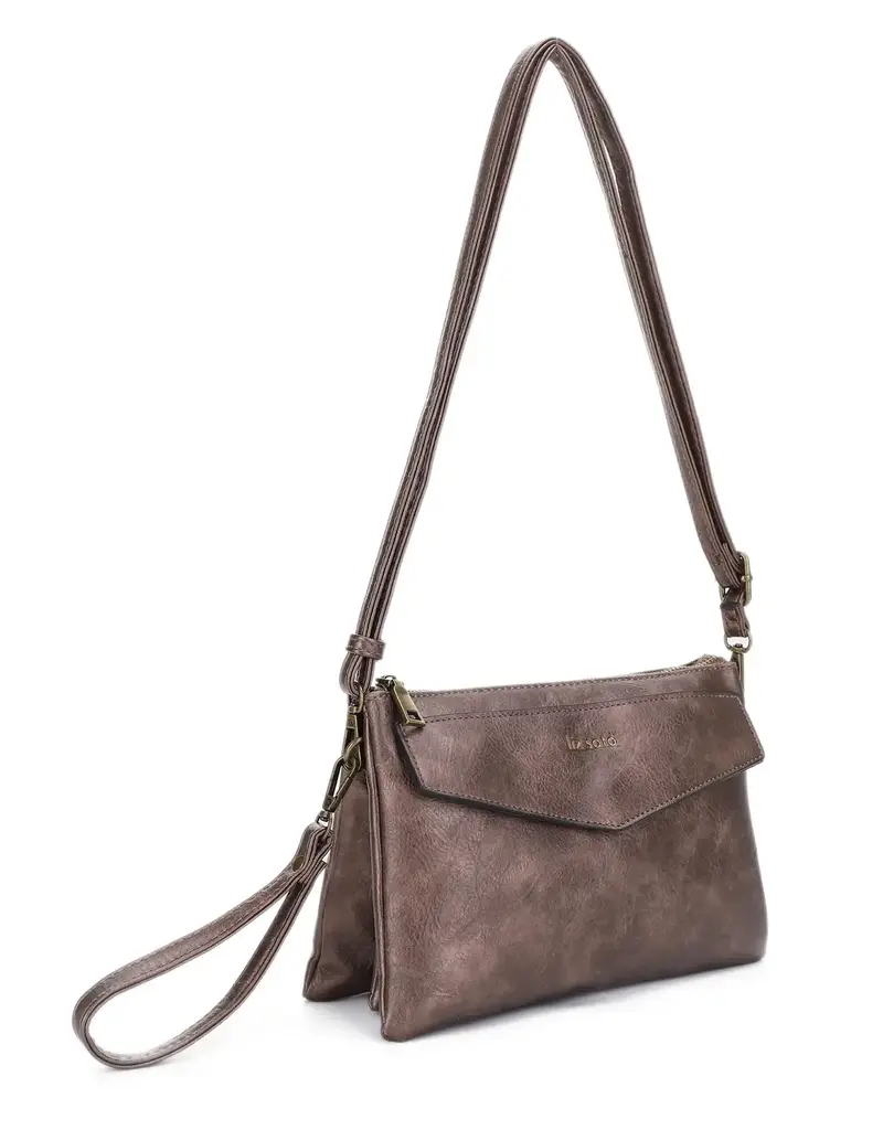 Lexi 3318 Cross Body with Wristlet - Bronze