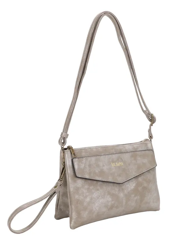 Lexi 3318 Cross Body with Wristlet - Stone