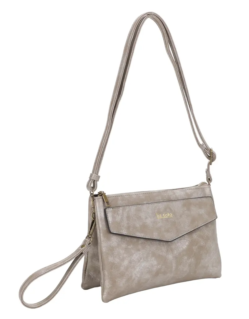 Lexi 3318 Cross Body with Wristlet - Stone