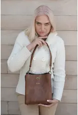 Lola 3316 Cross Body/Bucket Bag - Coffee