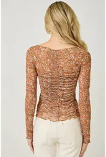 Lettuce Hem Mesh Top