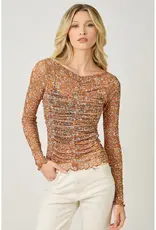 Lettuce Hem Mesh Top