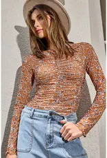 Lettuce Hem Mesh Top