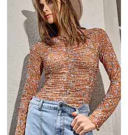 Lettuce Hem Mesh Top