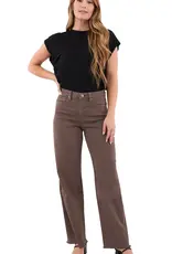 Curvy Chloe High Rise Frayed Wide Leg Pants