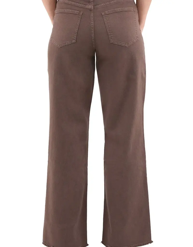 Curvy Chloe High Rise Frayed Wide Leg Pants