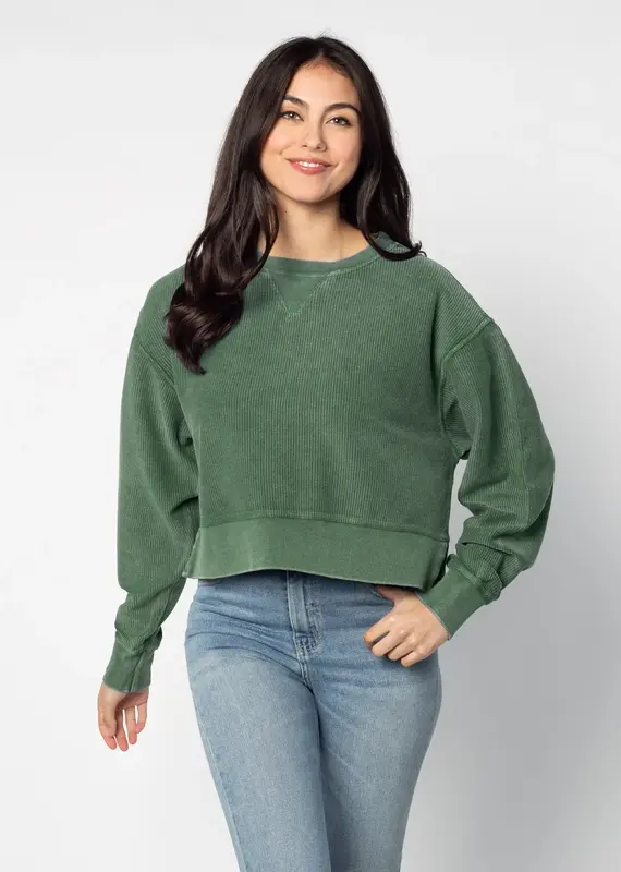 Chicka-d Corded Boxy Pullover