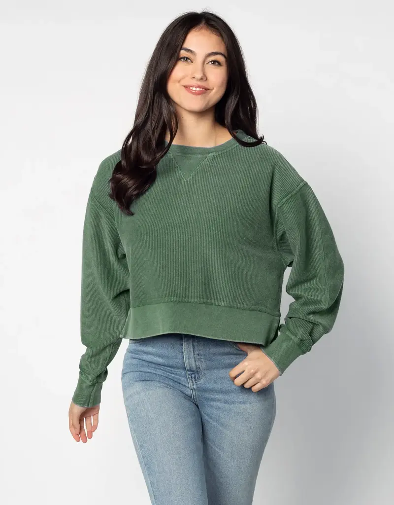 Chicka-d Corded Boxy Pullover