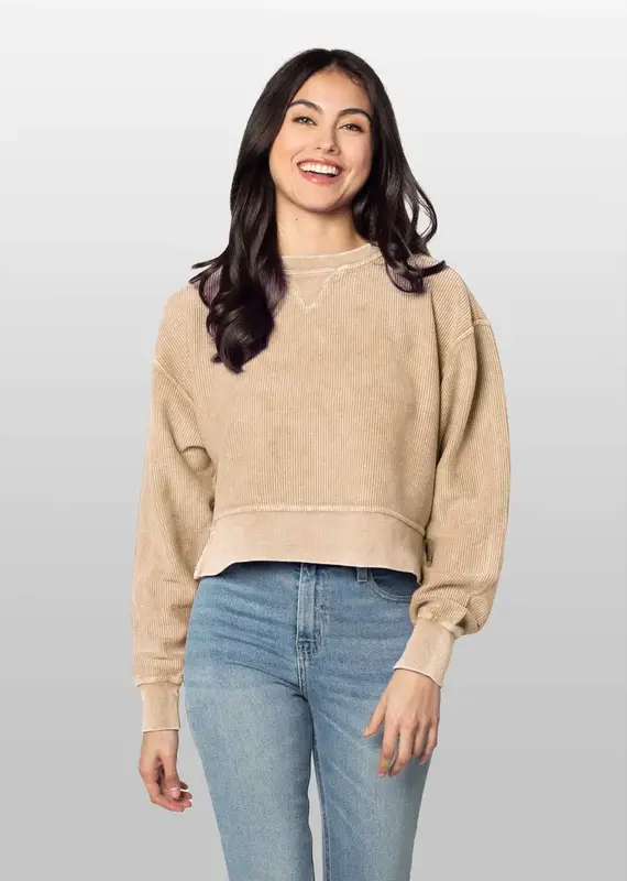 Chicka-d Corded Boxy Pullover