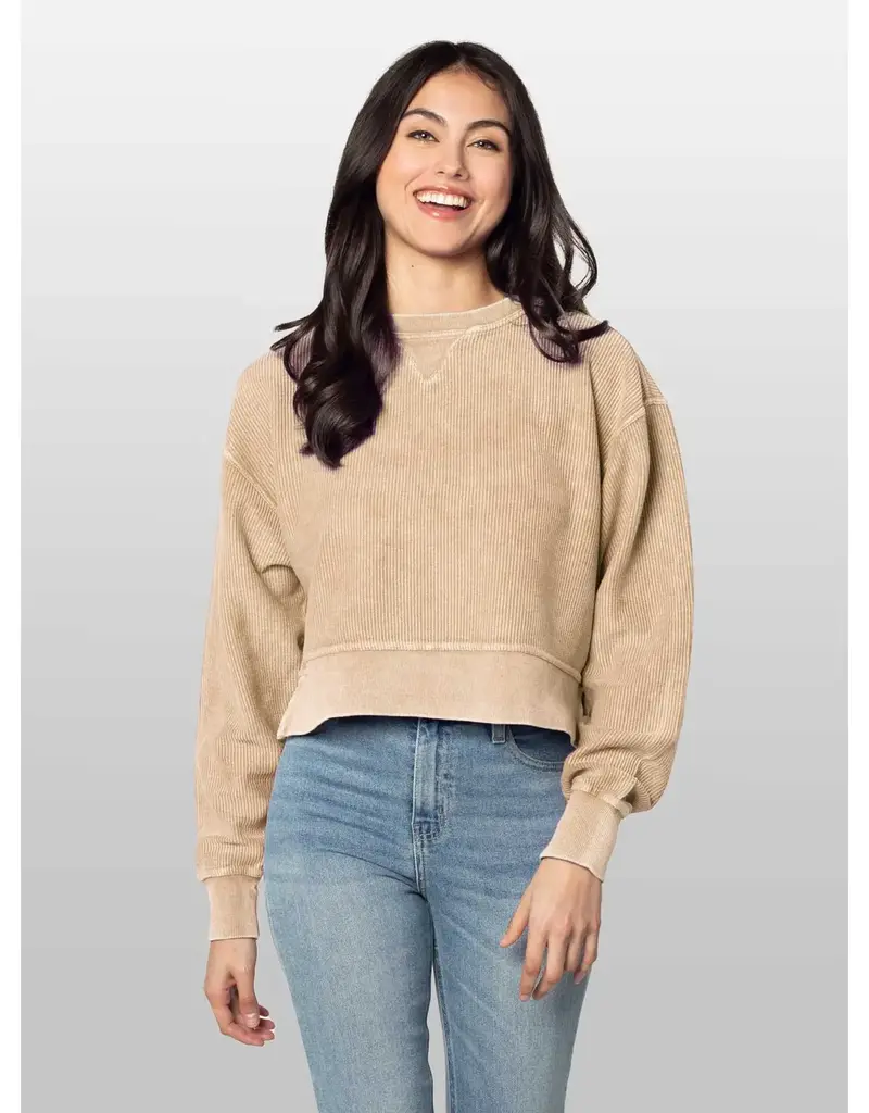 Chicka-d Corded Boxy Pullover