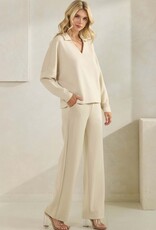 Elegant V-neck Top & Pant Set