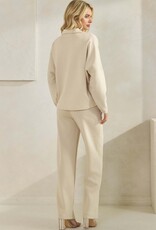 Elegant V-neck Top & Pant Set