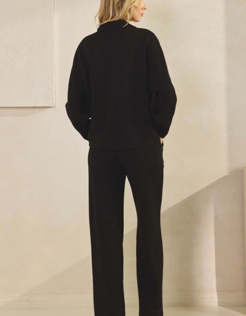 Elegant V-neck Top & Pant Set