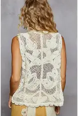 Crochet Button Up Vest