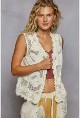 Crochet Button Up Vest