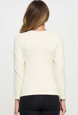 Seamless Round Neck Long Sleeve Layering Top