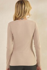 Pure Comfort Viscose Ribbed Long Sleeve Top