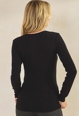 Pure Comfort Viscose Ribbed Long Sleeve Top