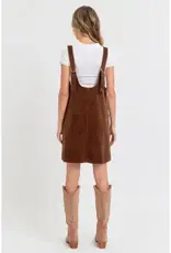 Casual Overall Corduroy Dress