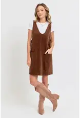 Casual Overall Corduroy Dress