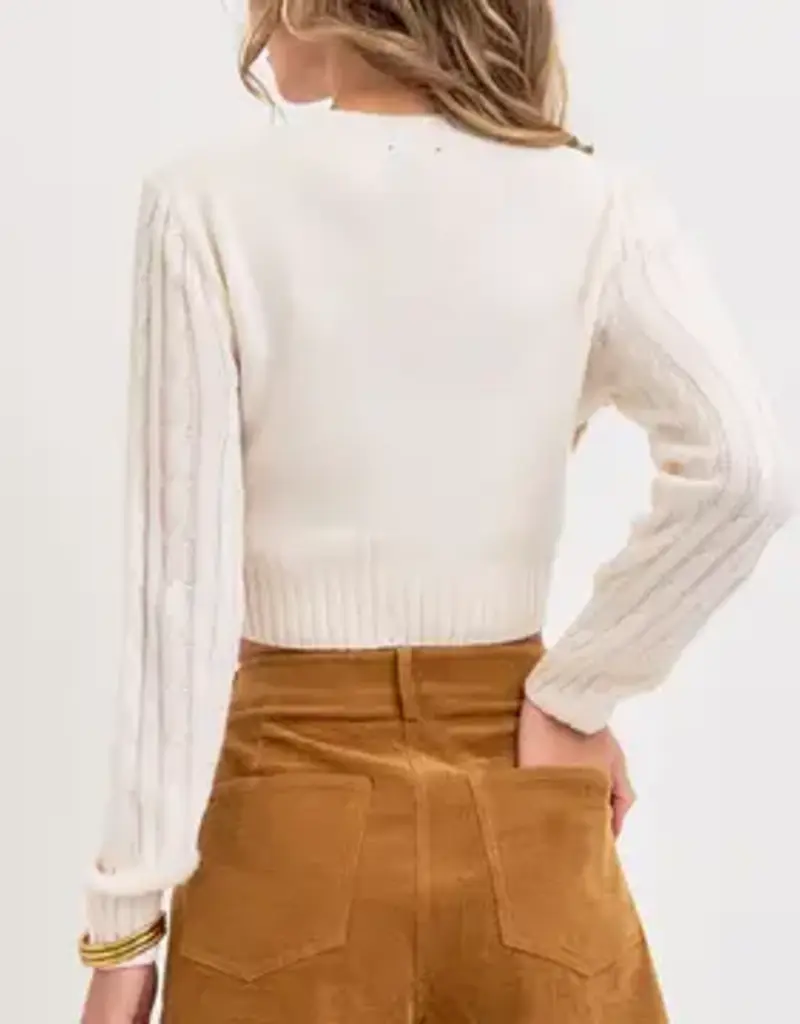 Corduroy Skort With 3 Button Detail