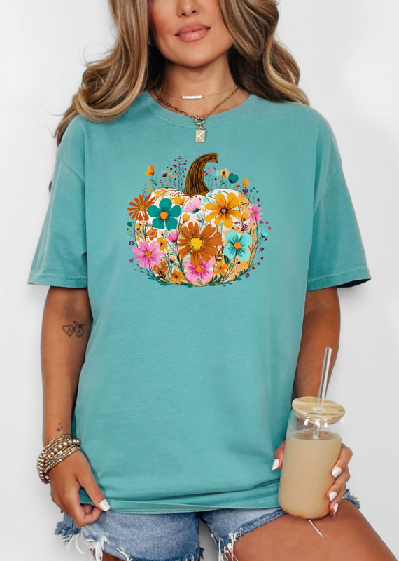 Flower Pumkin Graphic Tee