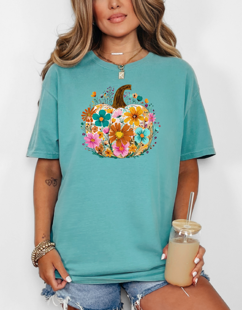 Flower Pumkin Graphic Tee