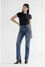 High Rise Straight Leg Jean