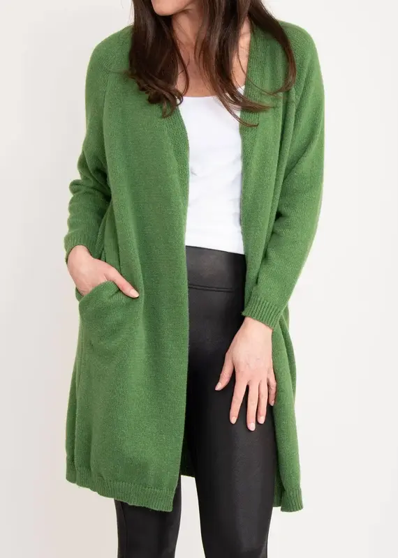 Madison Brushed Knit Long Sleeve Cardigan