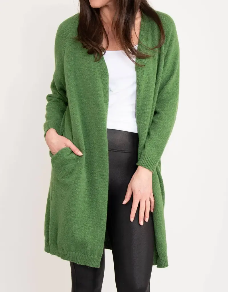 Madison Brushed Knit Long Sleeve Cardigan