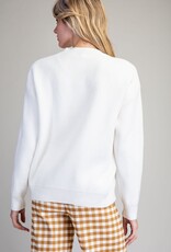 Applique Tinsel Christmas Tree Sweater