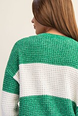 Soft Chenille Color Block Sweater