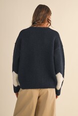 Argyle Border Print Sweater