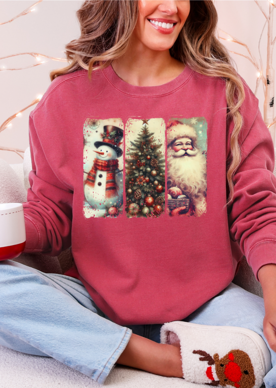 Vintage Washed Christmas Sweatshirt
