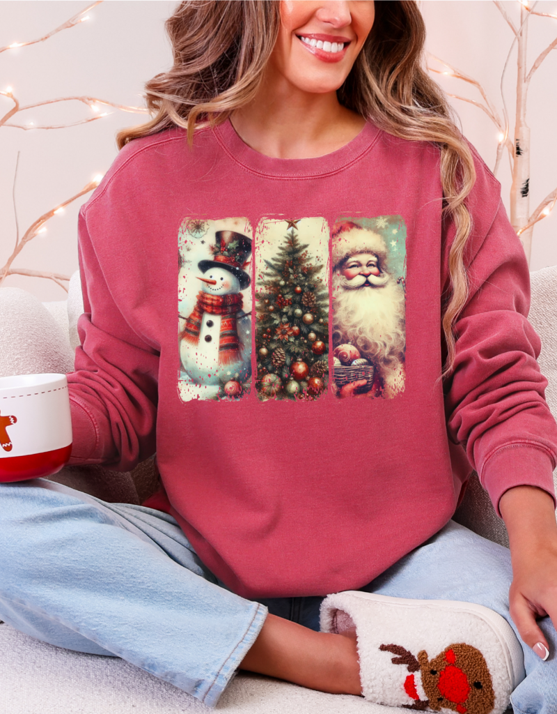 Vintage Washed Christmas Sweatshirt