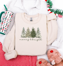 Merry & Bright Trees Sweatshirt