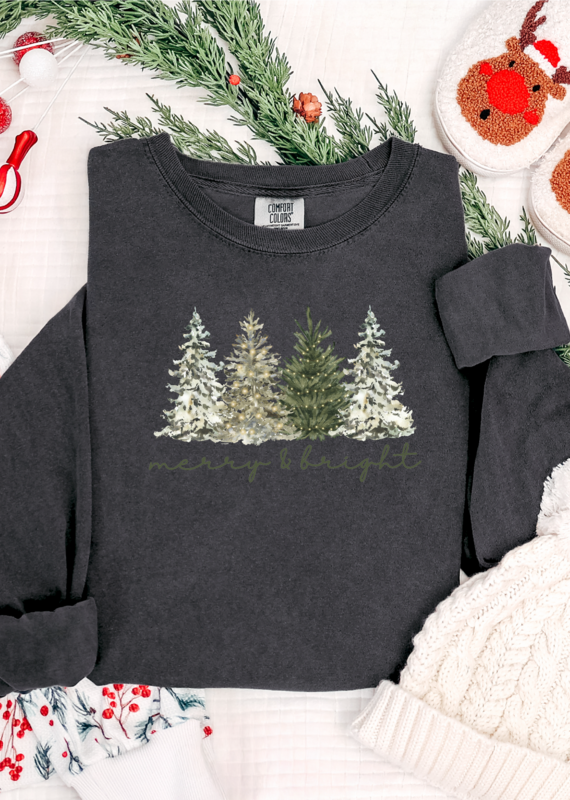 Merry & Bright Tees Long Sleeve Tee