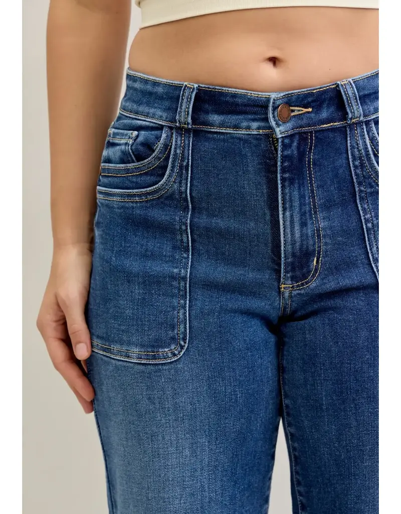 Judy Blue 90's Straight Front Patch Double Pkt