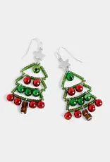 Jingle Ball Christmas Tree Earring
