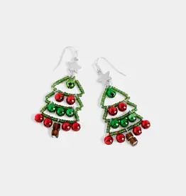 Jingle Ball Christmas Tree Earring