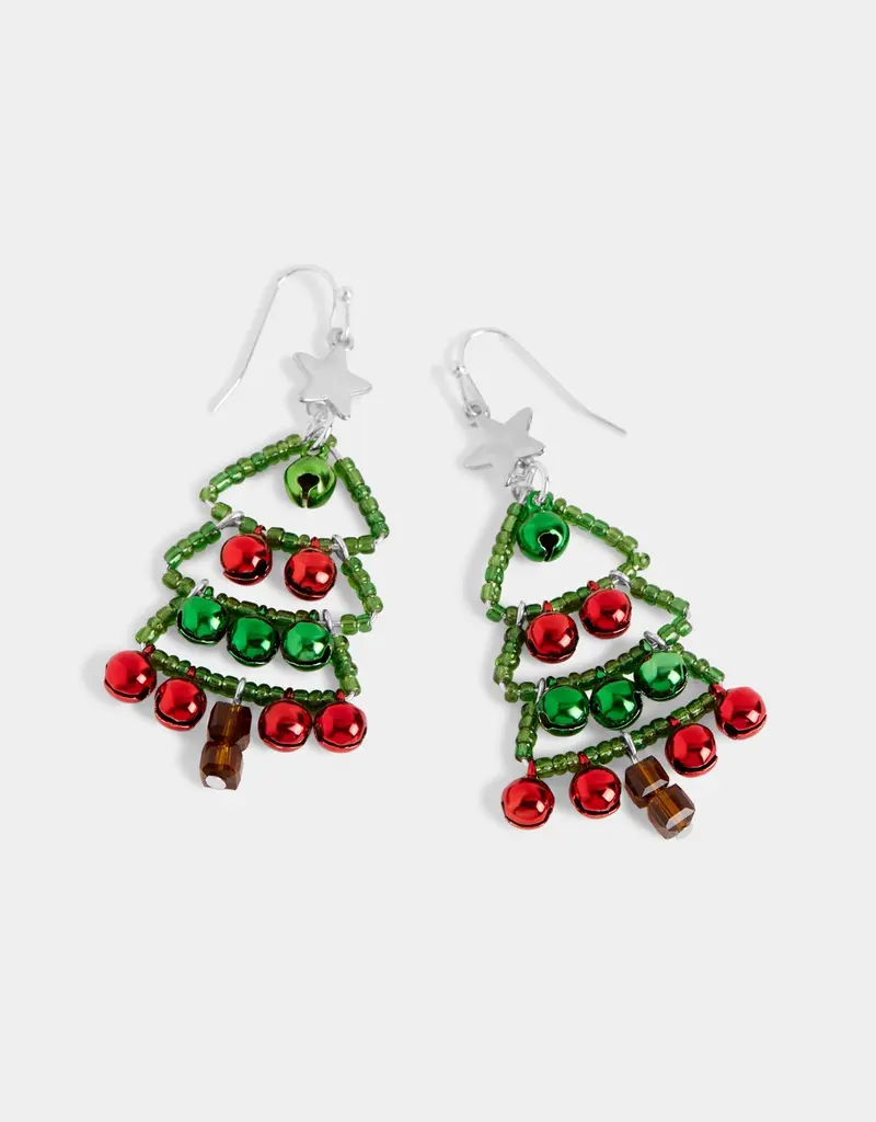Jingle Ball Christmas Tree Earring