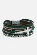 Season's Blessings Magnetic Bracelet - Green