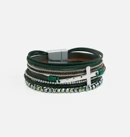 Season's Blessings Magnetic Bracelet - Green