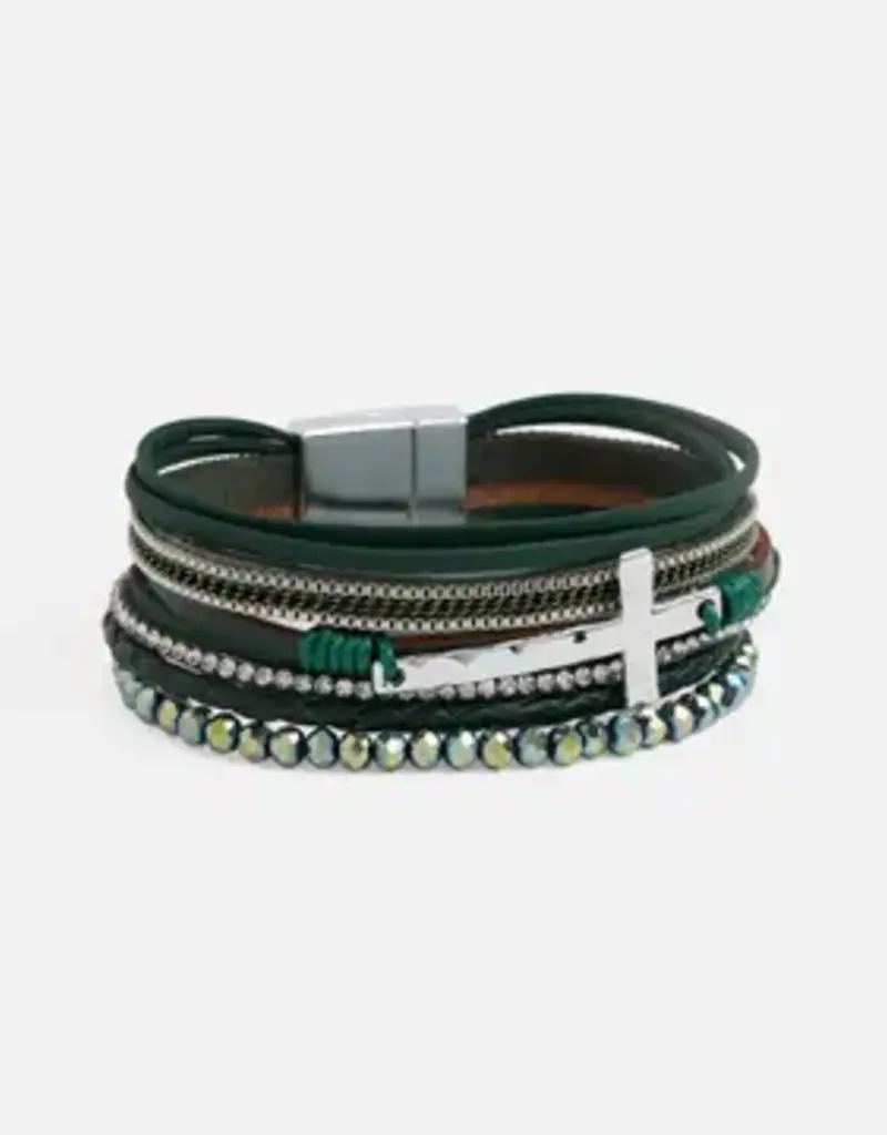 Season's Blessings Magnetic Bracelet - Green