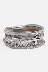 Season's Blessings Magnetic Bracelet - Silver