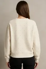 Silky Soft Rhinestone Drop Shoulder Sweater