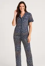 Leopard Print Yummy Jersey Pj Set